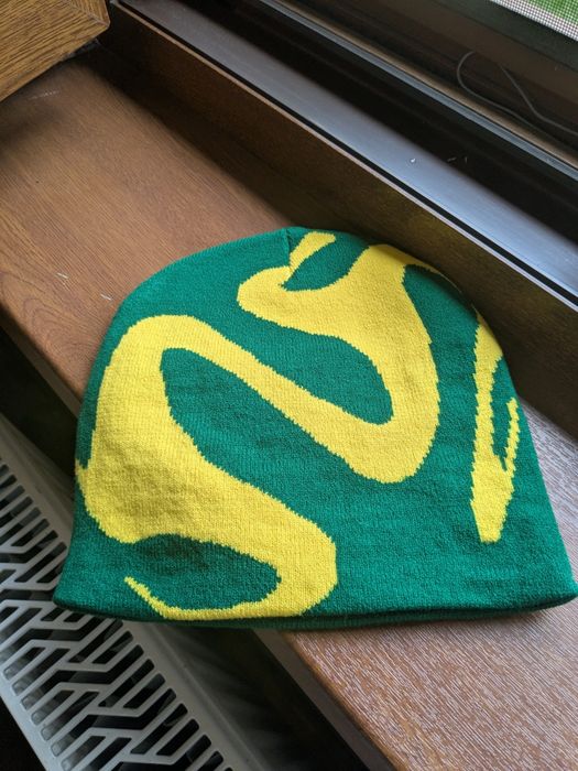 Green and Yellow Beanie