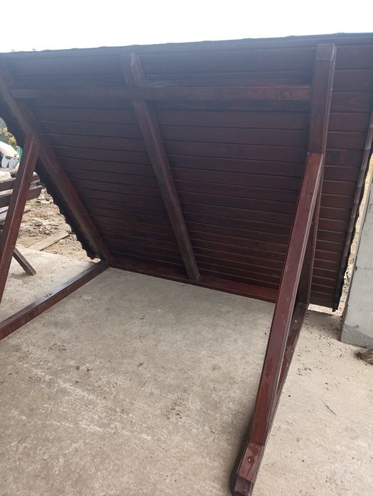 Copertina din lemn masiv pentru usa intrare