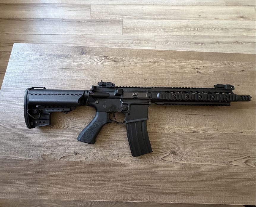 Airsoft комплект CYMA CM.091 (Full Metal) + Бързомер, Ремък, Метален Пълнител и 2 батерии
