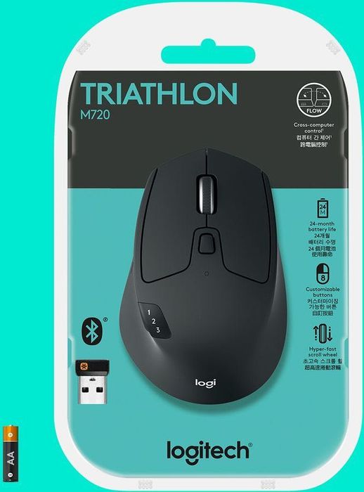 Logitech M720 TRIATHLON Универсальная  мышь с сверхбыстрой прокрутки!