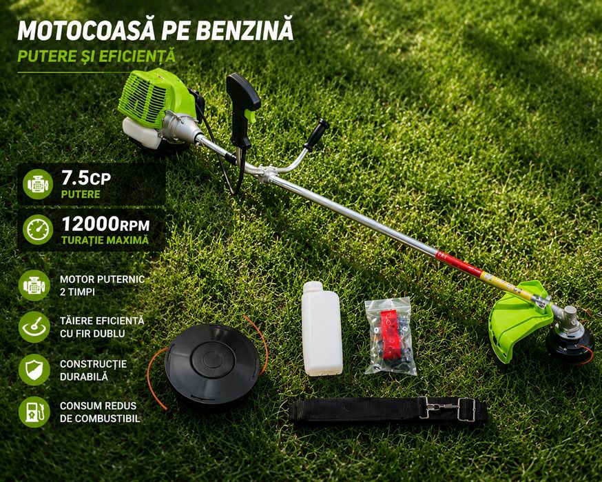 Motocoasa pe benzina  7.5cp