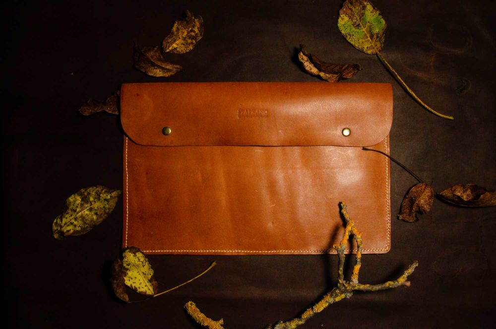 Husă handmade piele naturala laptop 14inch