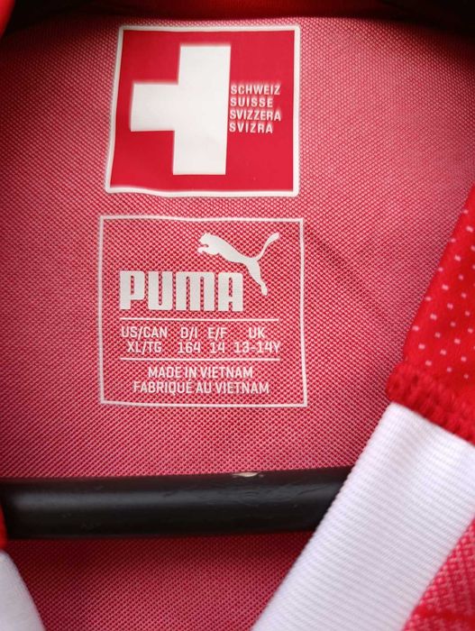 Нова детска тениска Puma Switzerland (Швейцария) с етикет – размер 164
