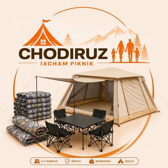 Ixcham piknik set 150.000 so'm | chodir ijarasi | палатка прокат