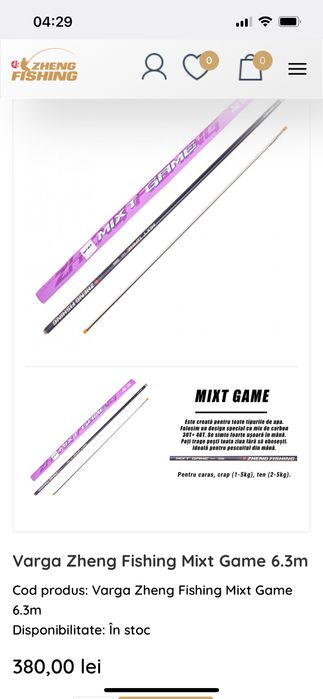 Set complet pescuit stationar