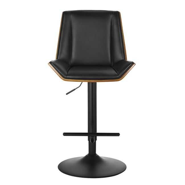 Луксозен бар стол NUMAN с черна или хромирана основа