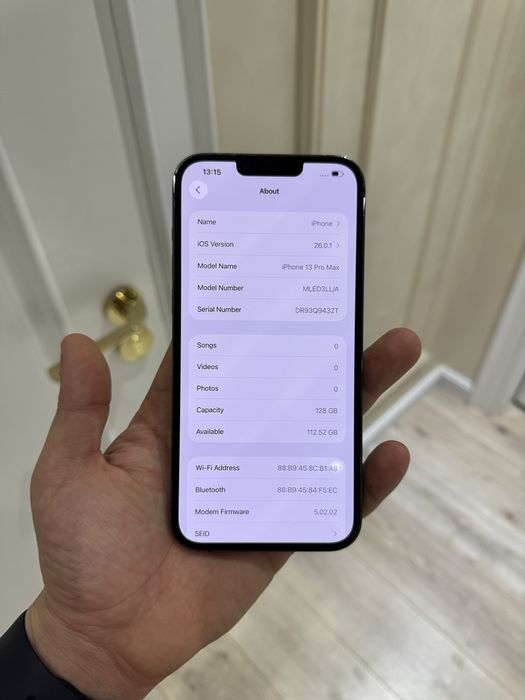 Iphone 13 pro max ideal yomkost 89%