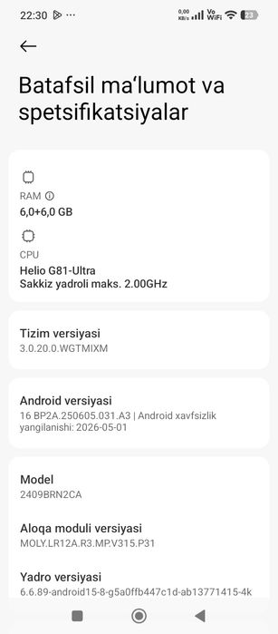 Sotiladi srochno ideal xamma joyi radnoy telefon