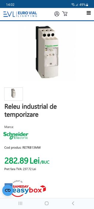 Releu temporizare Schneider RE7TL 11BU Telemecanique
