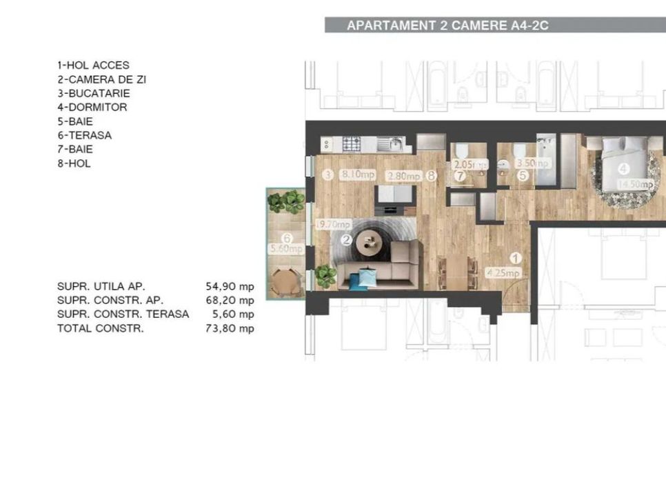 Apartament 2 camere| Belvedere Residence| Fabrica de Glucoza+parcare