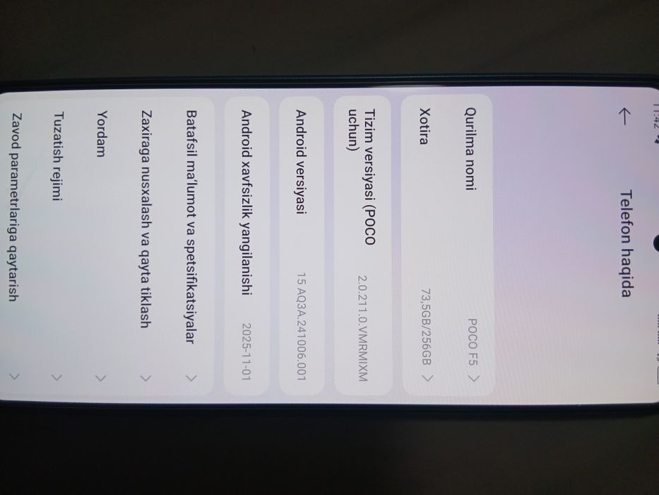 Poco F5 Holati idiyal
