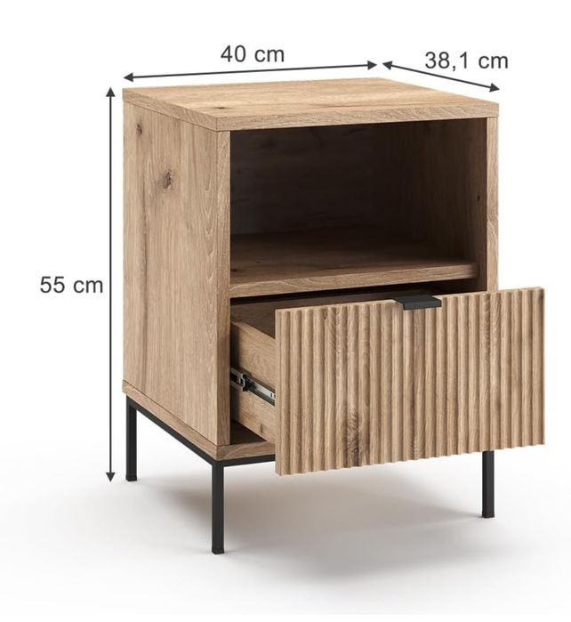 Нощно шкафче с метални крака Vicco 8958