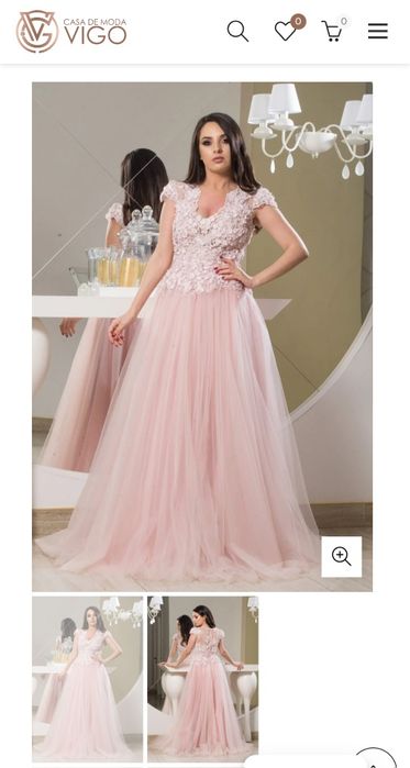 Rochie roz Casa de moda Vigo