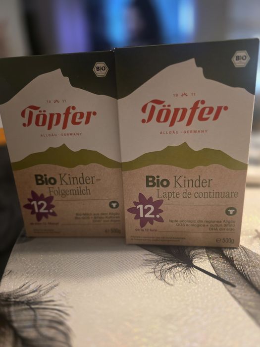 Lapte praf Topfer Bio Kinder, 500 g, de la 1 an