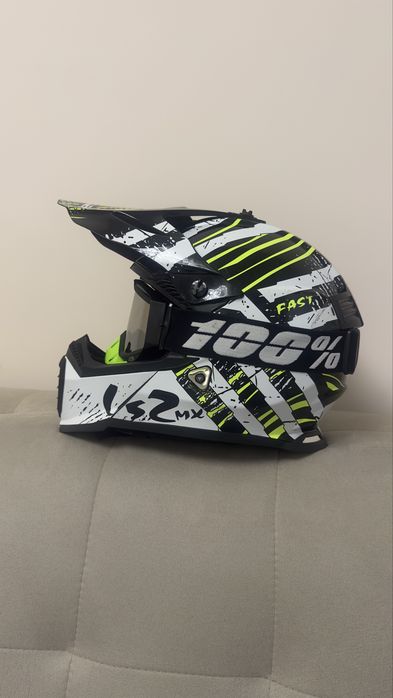 Ендуро / Крос каска LS2 MX437 Fast + Очила 100% Racecraft