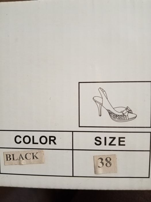 Sandale negre mărimea 38