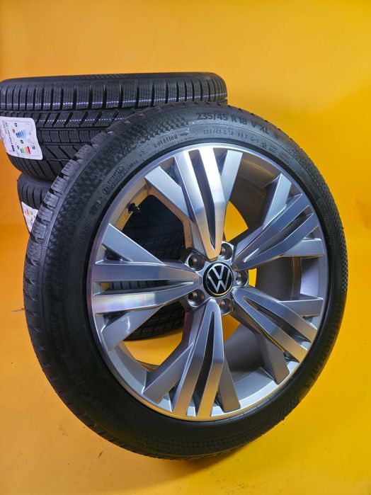 Roti Jante Anvelope IARNA 235/45/18 5x112 OEM VW Passat NOI 2025