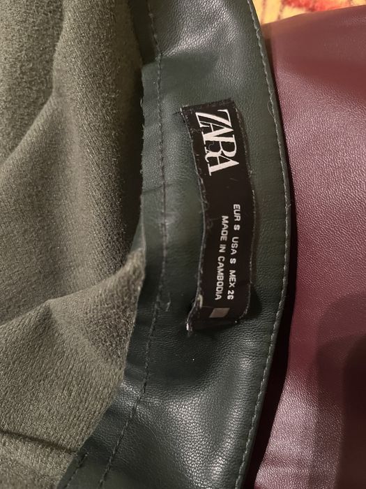 Vand pantaloni piele eco Zara marimea S
