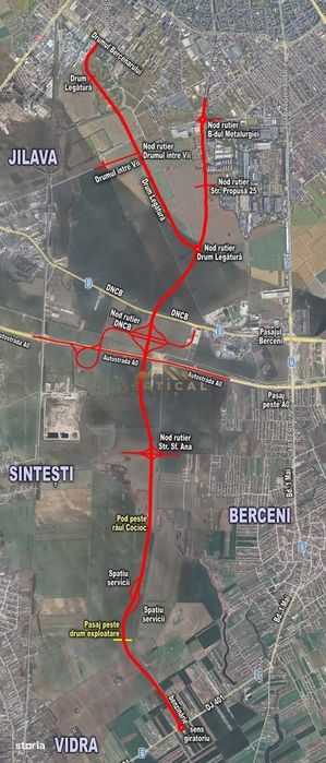 Teren loturi parcelate ( RATE )-Berceni/ Vidra Ilfov