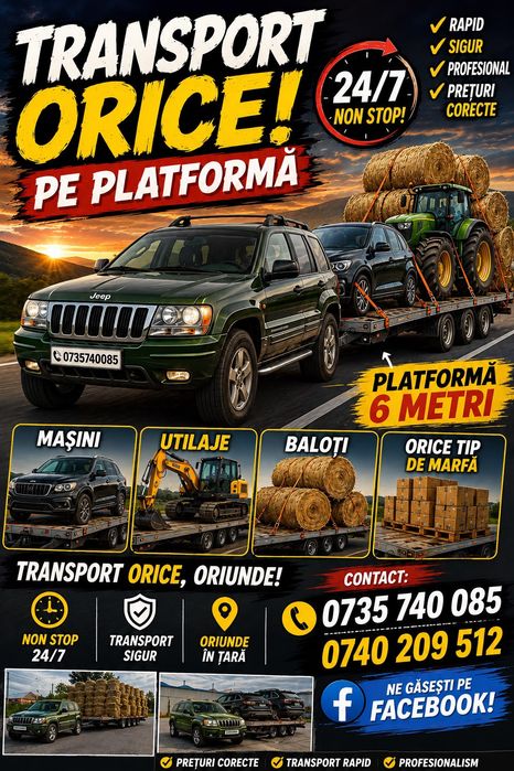 transport auto pe platformă  | Sibiu | tractari | România | Europa |