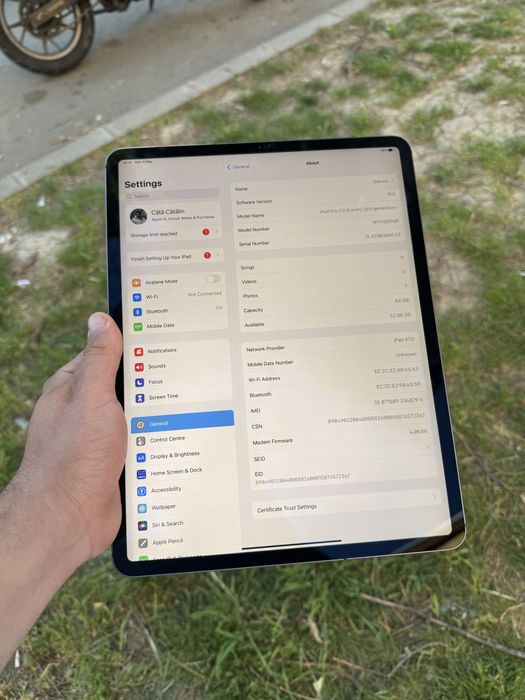 Ipad Pro 12.9inch 3rd gen Wifi+Cellular