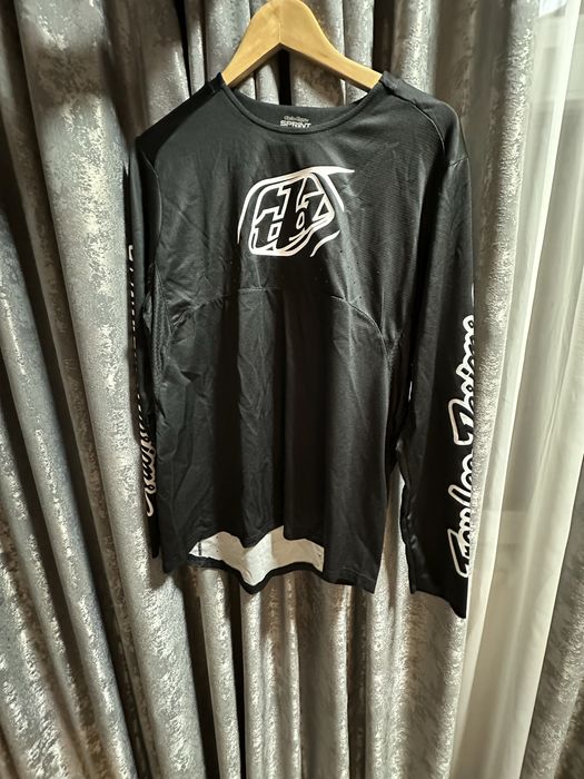 Tricou bicicleta Troy Lee Designs Sprint Icon Black downhill/enduro/mt