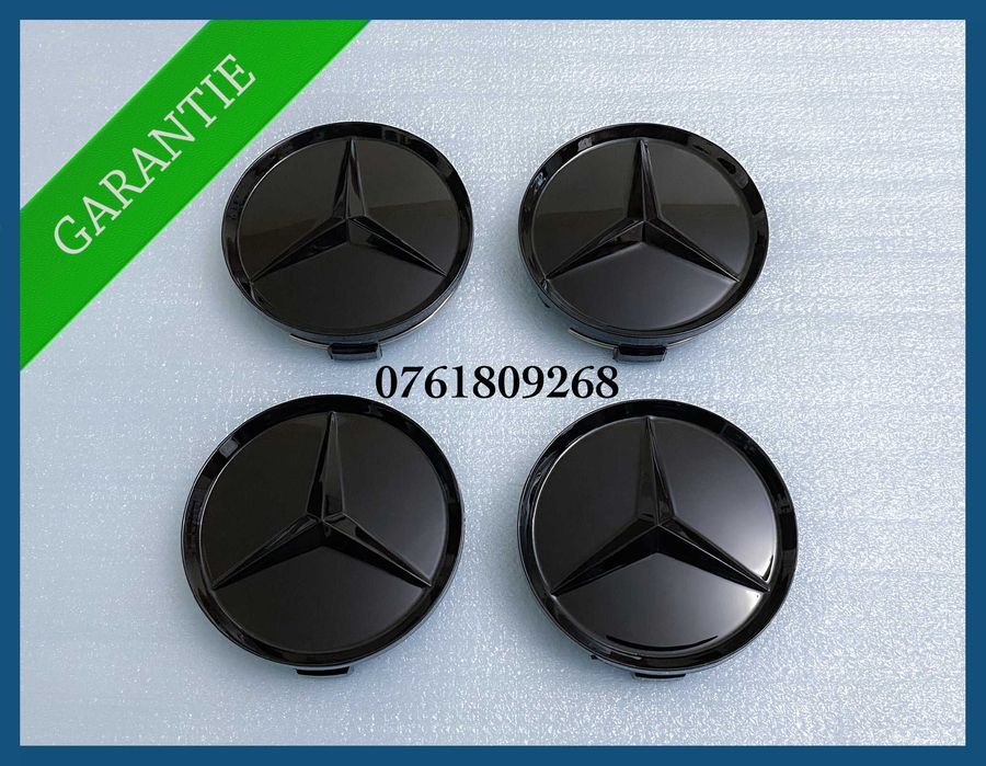 Set 4 capace 75mm jante aliaj Mercedes Benz