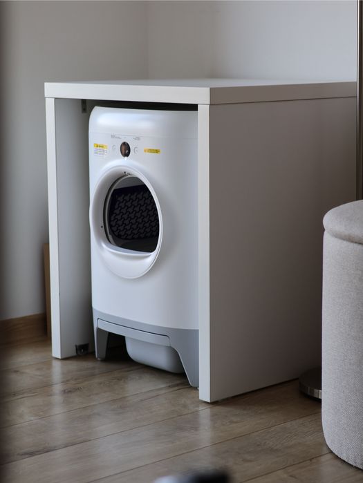 Set Litieră Automată Petkit Pura X + Mască Mobilier la Comandă (Roți Ascunse)