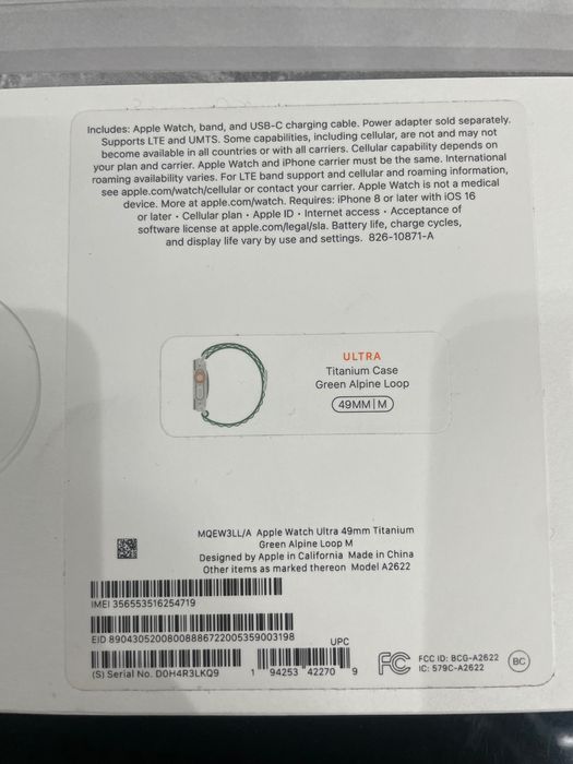 Часы Apple Watch Ultra 1 из Америки