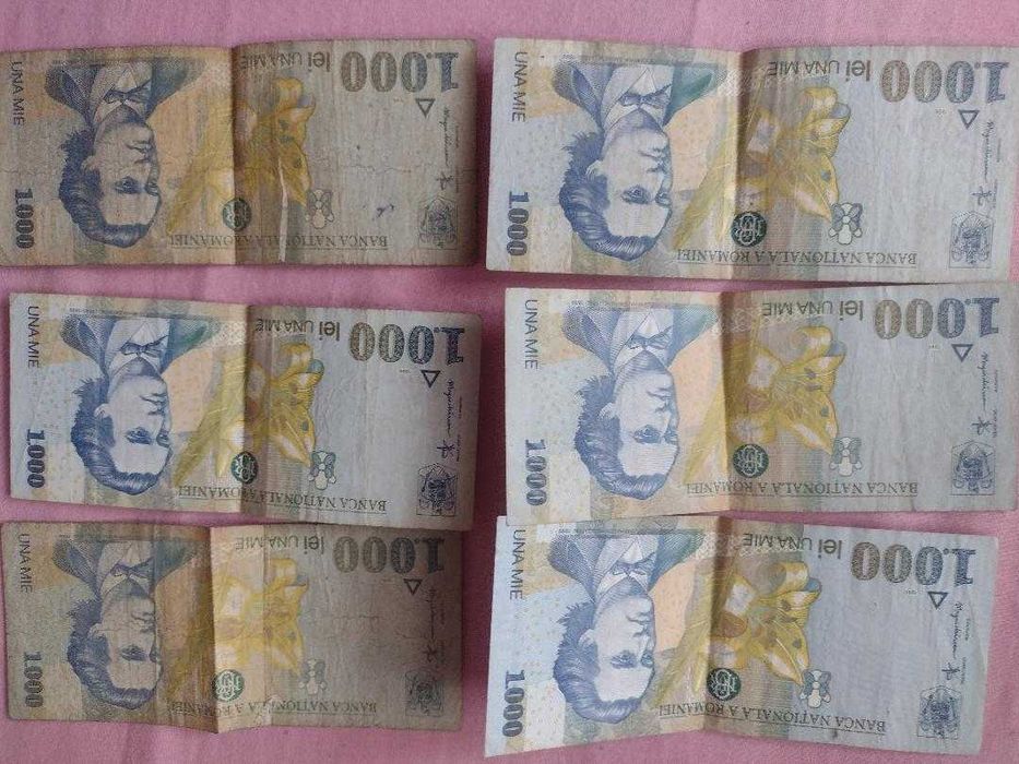 Bancnote vechi 500,1000,5000 lei
