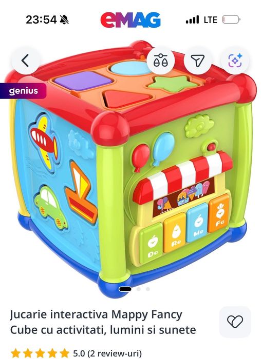 Cub interactiv +2 puzzle