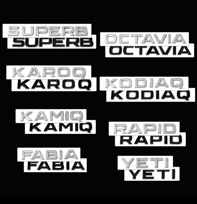 Emblema Skoda Octavia Superb Kodiaq Karoq Kamiq Fabia Rapid 4x4