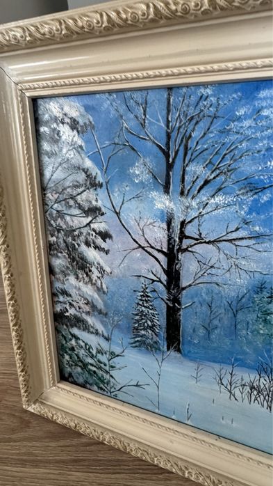 Зимна картина неизвестен художник