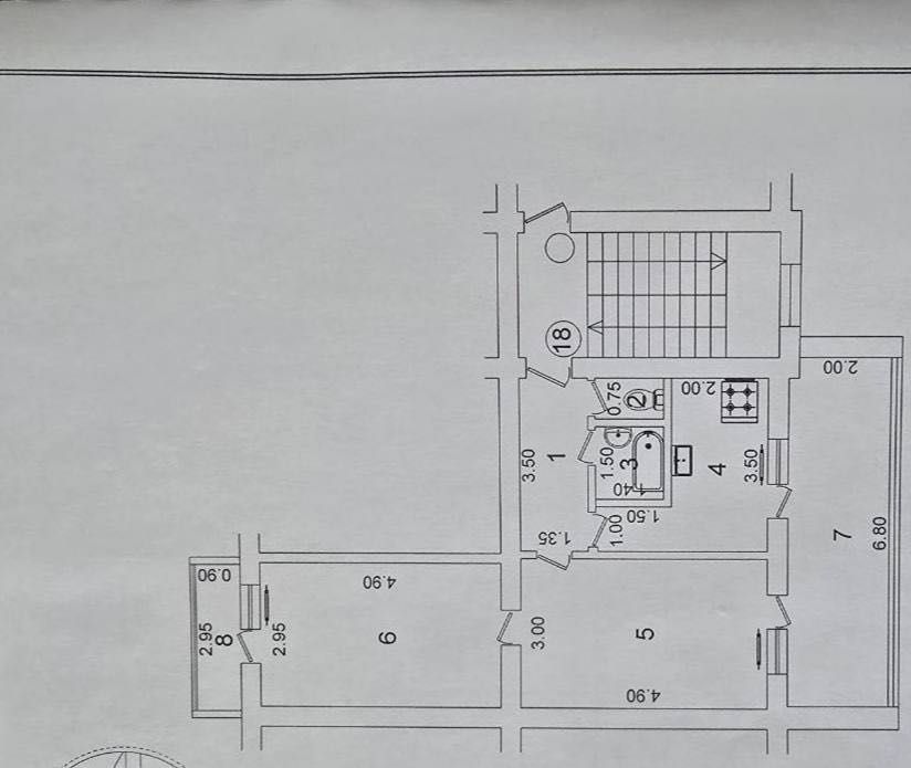Продается 2 комнатная квартира ул.Шахрисаб. Ойбек, Мирабадский район