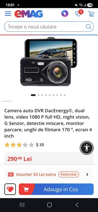 Vind cameră  auto
