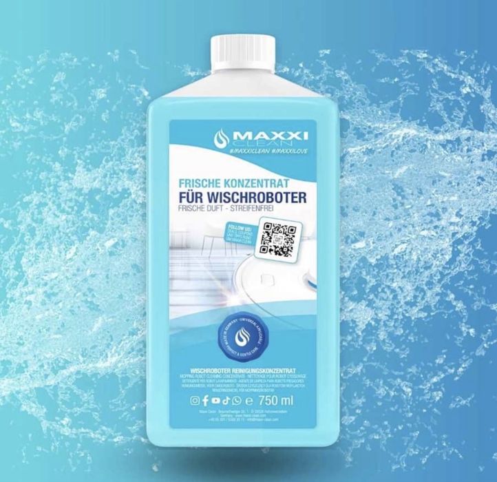 MAXXI Clean препарат за всяка прахосмукачка робот с функция моп/миене