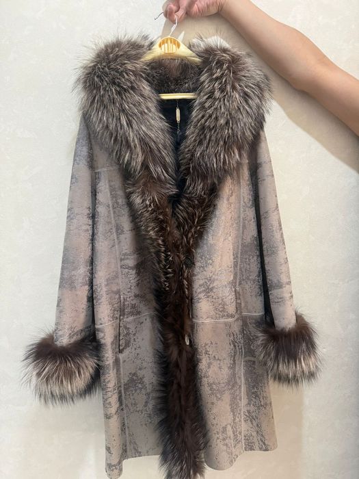 Дубленка чернобурка