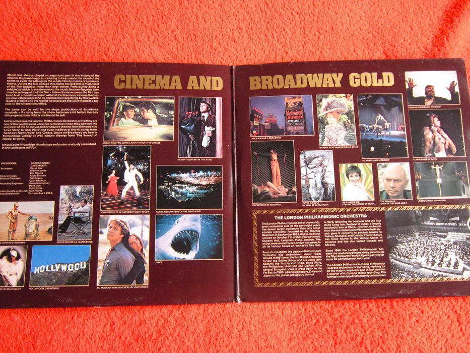 vinil rar Gold Cinema &Broadway Soundtrack +Musical vinil made UK 1979