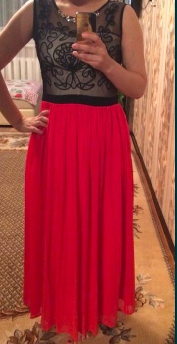 Вечернее платье красное длинное