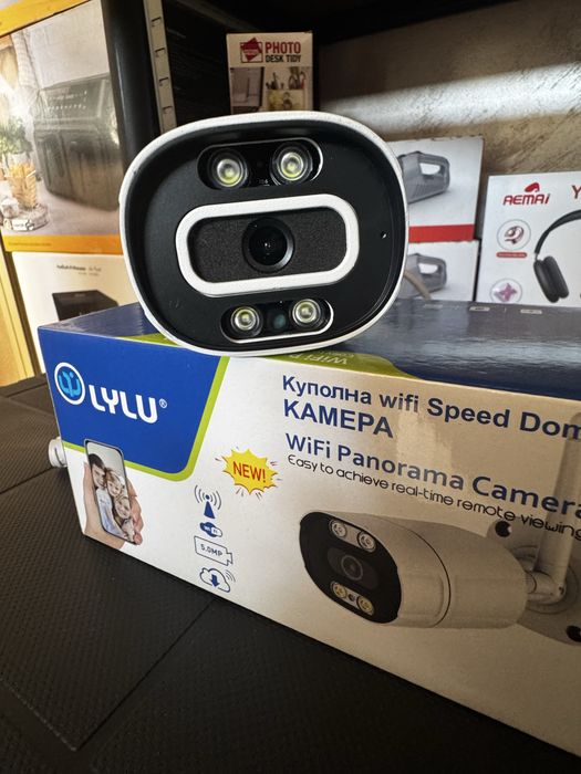 Външна 5MPX WiFi камера с метален корпус, нощно виждане до 40м