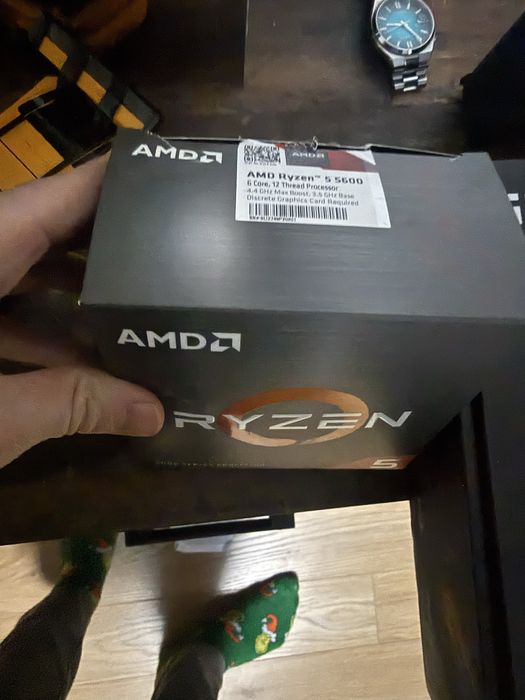 Процесор ryzen 55600 дъно b550 Ram2x16gb kingston