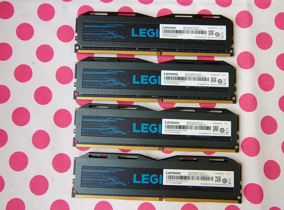 Kit Memorie Ram Lenovo Legion 64 GB (4x16) DDR4 3200MHz.