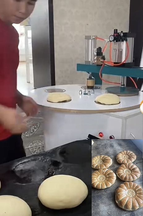 Пресс аппарат для лепешки двойная