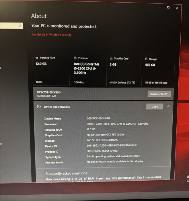 Pc Gaming + Monitor Benq