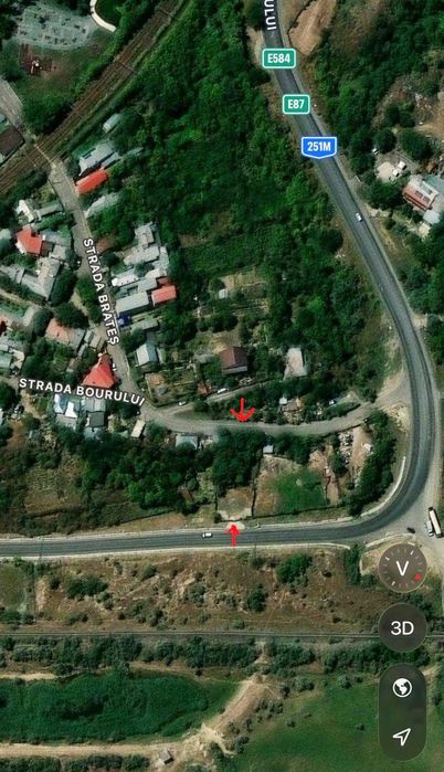 Teren intravilan 517 mp – Zona Centra Brateș, Galați | Acces din două direcții