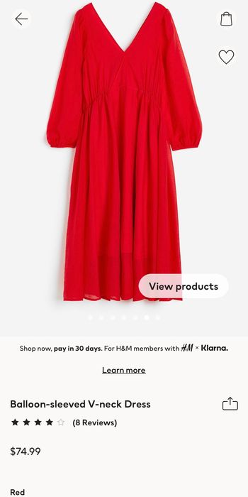 Платье женское H&M бренд