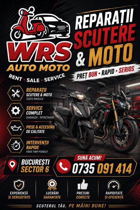 Service moto motociclete / scutere reparatii