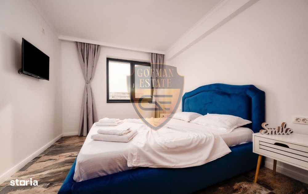 2 camere, Mamaia Nord LIDL mobilat si utilat modern, balcon, et 2, ter