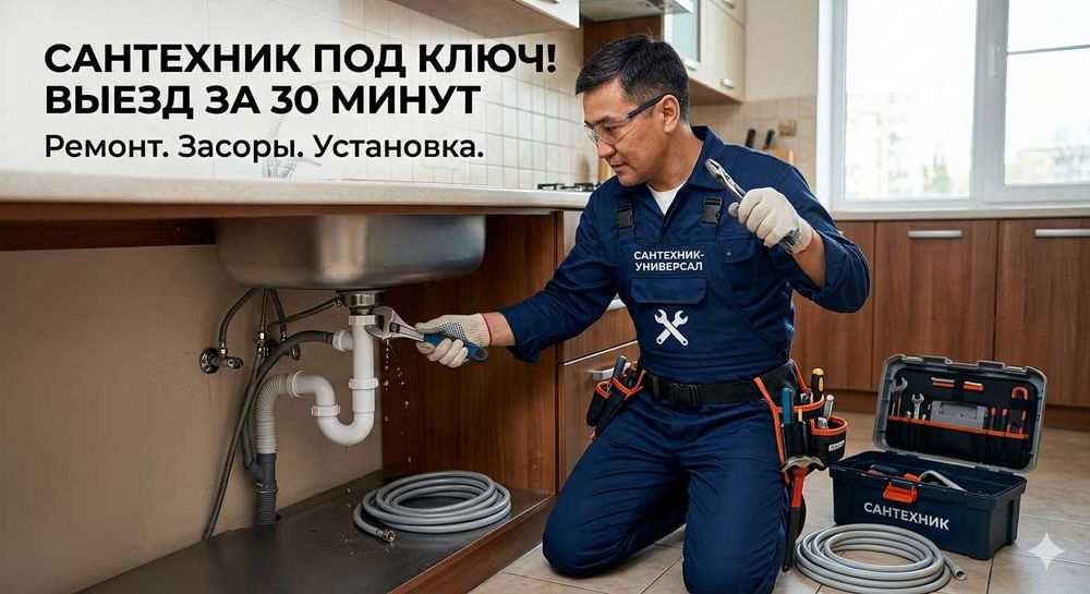 Срочный сантехник выезд за 30 минут
