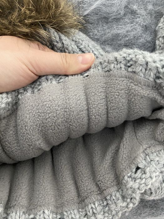 Зимняя шапка со снудом